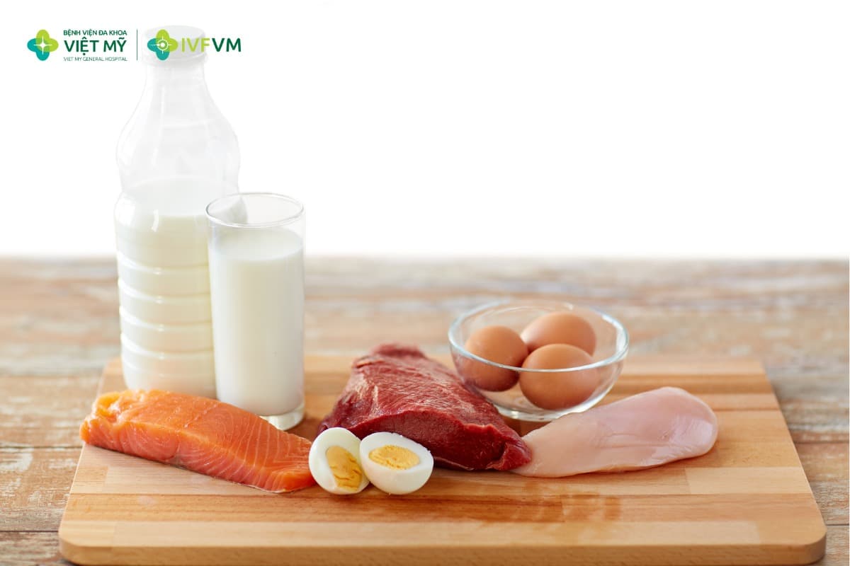 Phụ nữ chuẩn bị làm IVF nên bổ sung đa dạng các nguồn protein trong chế độ ăn
