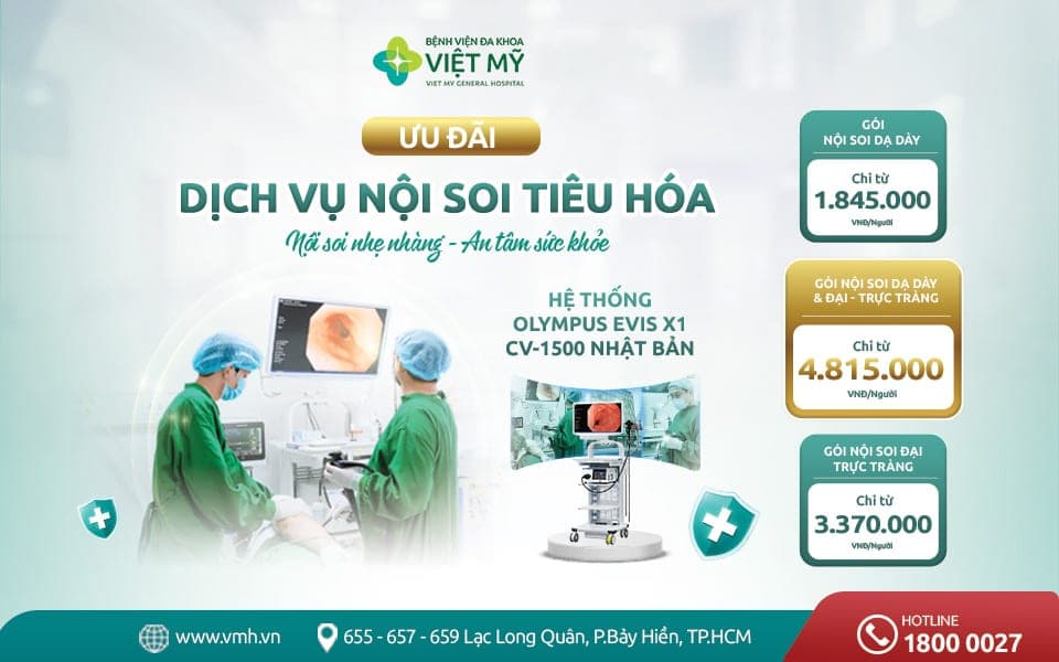Gói dịch vụ nội soi tiêu hóa
