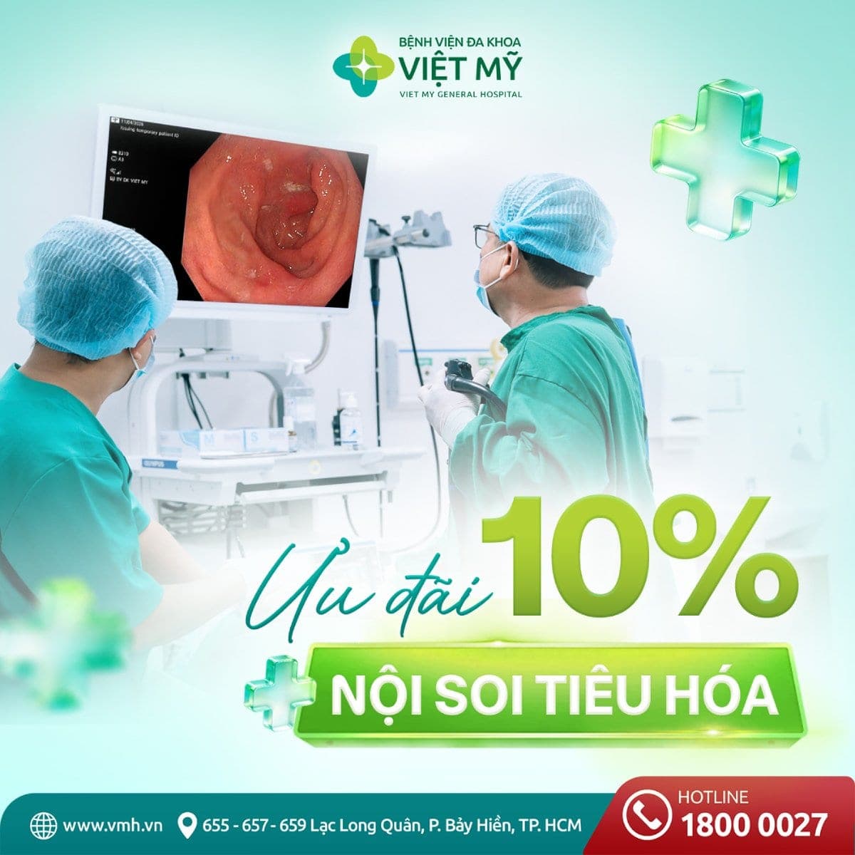 tháng 10 Ưu đãi 10% dịch vụ Nội soi tiêu hóa
