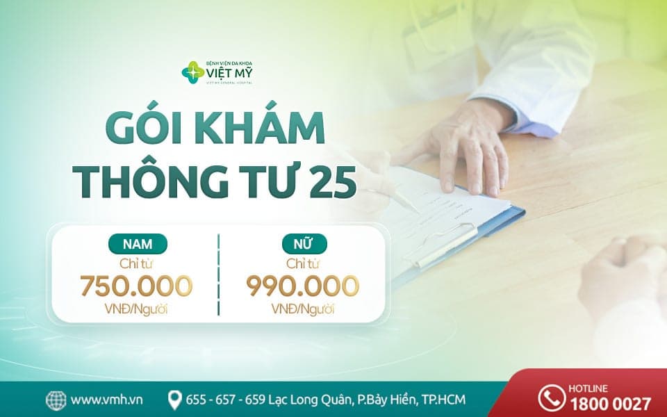 Gói khám sức khỏe Thông tư 25